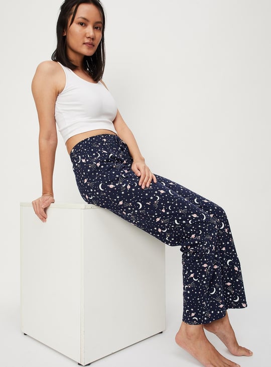 Women Printed Knit Pyjamas