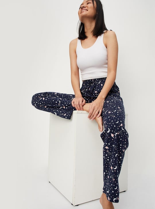 Women Printed Knit Pyjamas