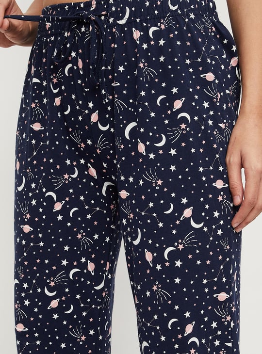 Women Printed Knit Pyjamas