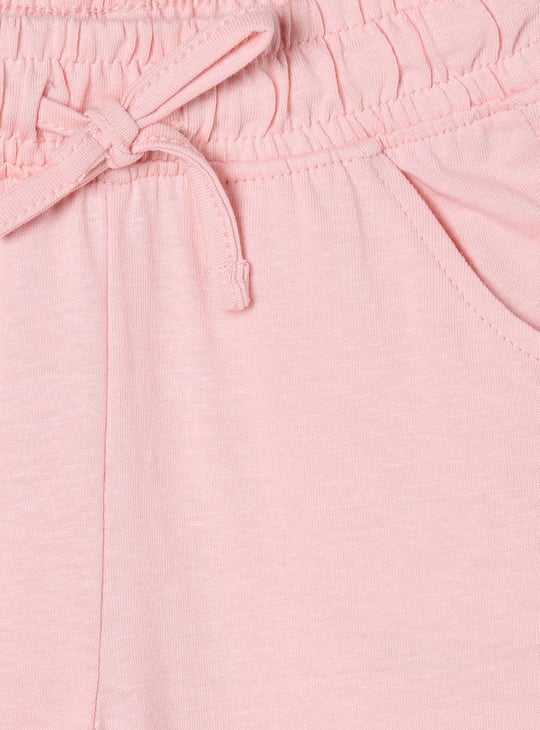 Girls Graphic Printed Lounge T-shirt with Elasticated Pyjamas 