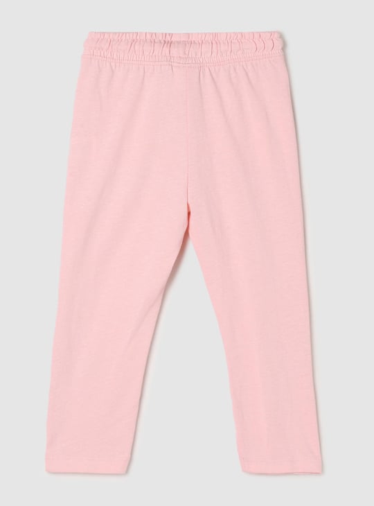 Girls Graphic Printed Lounge T-shirt with Elasticated Pyjamas 