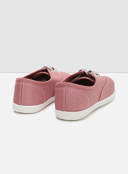 Girls Lace Up Canvas Shoes