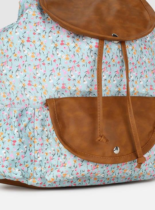 Women Floral Print Backpack 