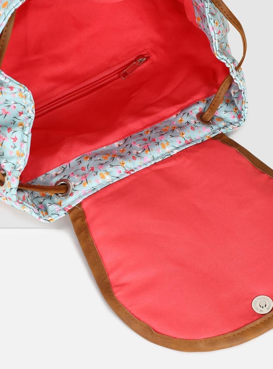 Women Floral Print Backpack 