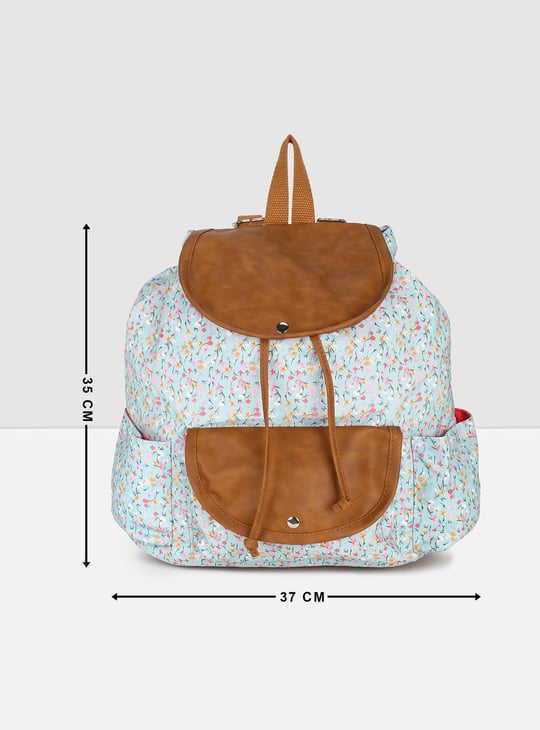 Women Floral Print Backpack 
