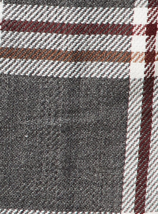 Men Checked Knit Muffler