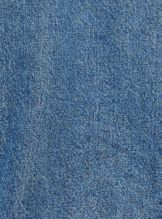 Men Solid Hooded Denim Jacket