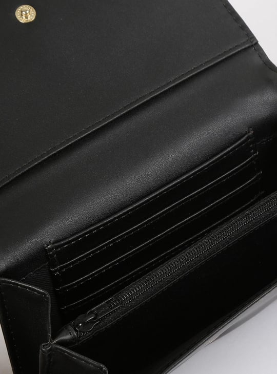 Women Chain Embellished Single-Fold Wallet