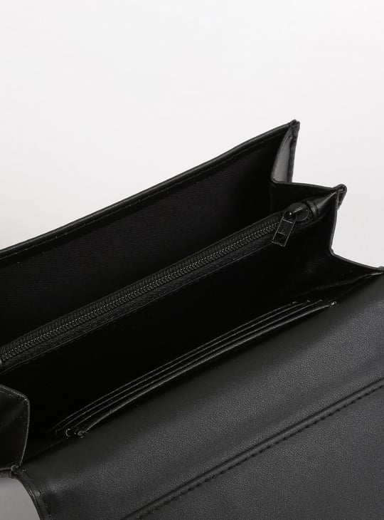 Women Chain Embellished Single-Fold Wallet
