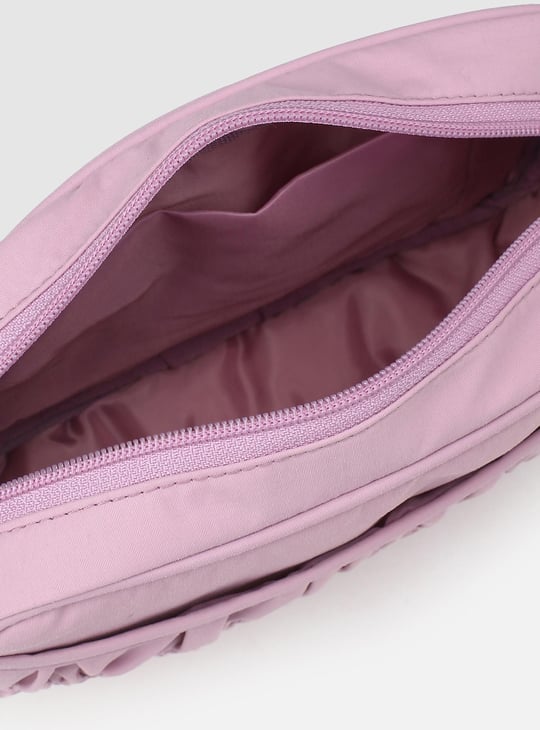 Women Textured Zip Closure Sling Bag 