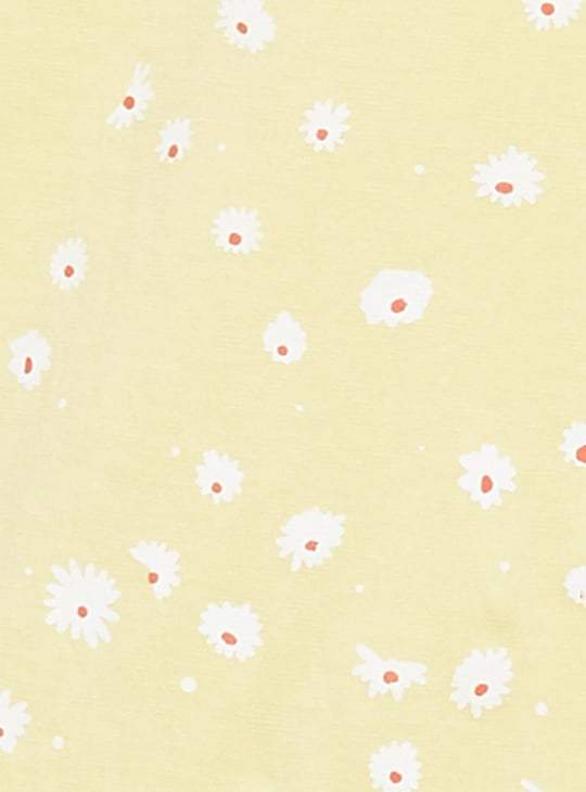 Girls Floral Printed Sleeveless Bodycon Dress 