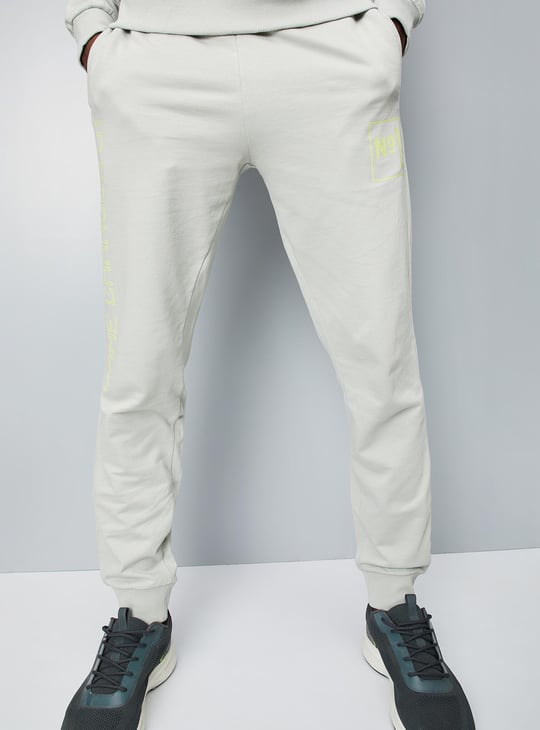 Men Graphic Printed Elasticated Skinny Fit Sports Joggers