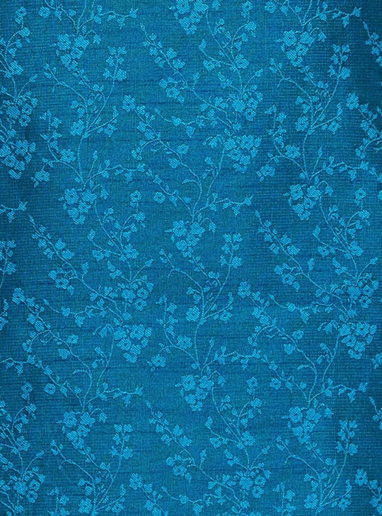 Men Printed Mandarin Collar Regular Fit Long Kurta