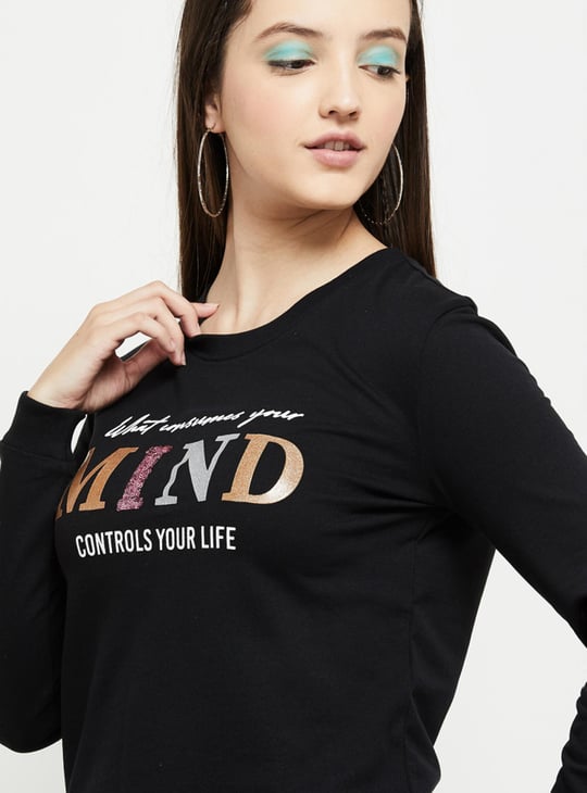 Women Graphic Printed Pullover Sweatshirt