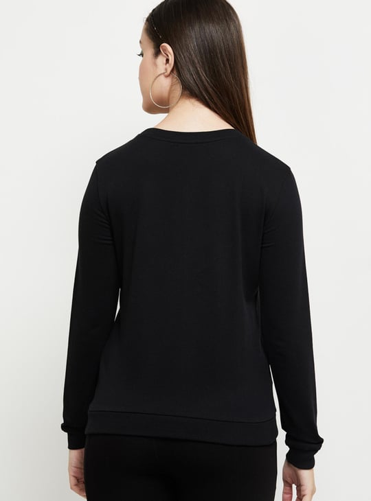 Women Graphic Printed Pullover Sweatshirt