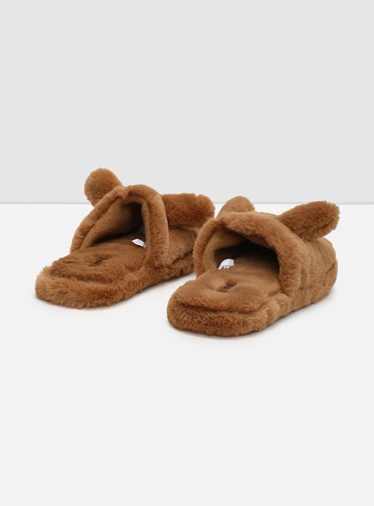 Women Teddy Textured Bedroom Slippers