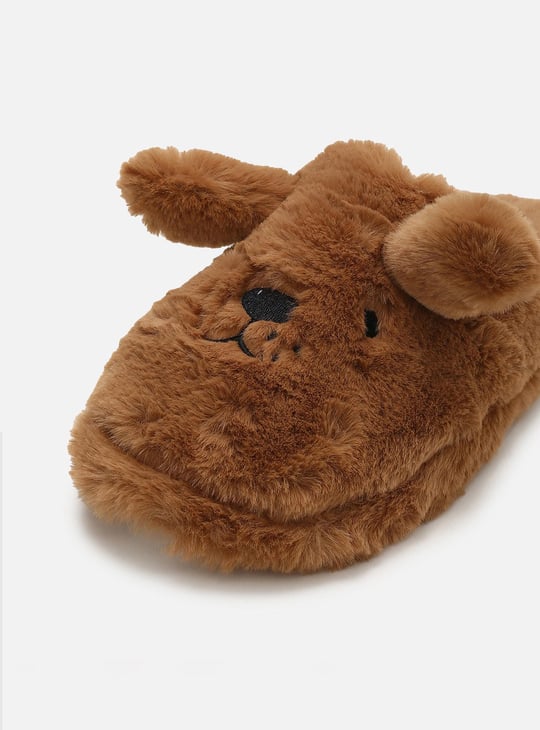 Women Teddy Textured Bedroom Slippers