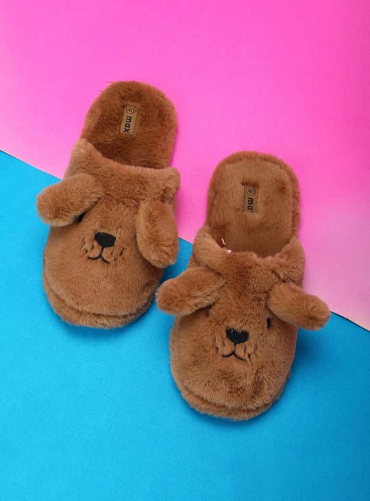 Women Teddy Textured Bedroom Slippers