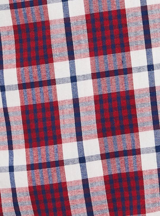 Men Checked Regular Fit Bermuda Shorts 