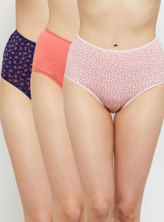 Women Printed Elasticated Hipster Panties - Pack of 3 