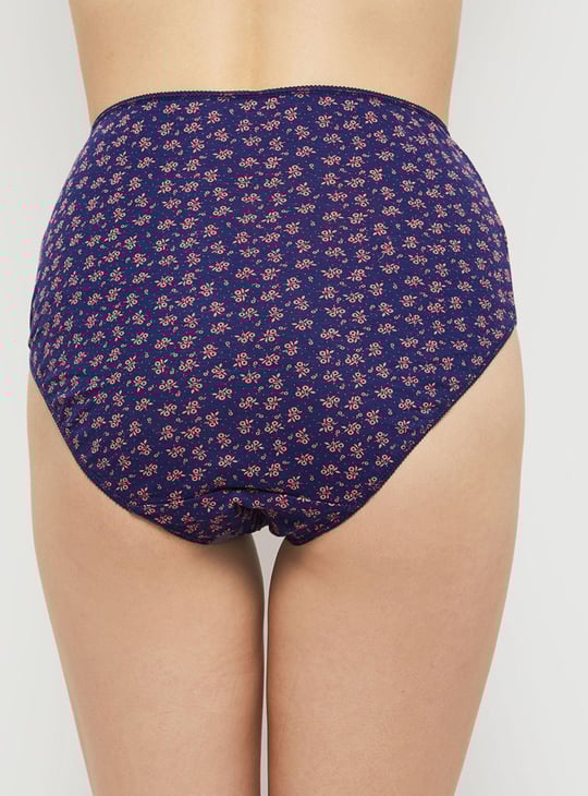 Women Printed Elasticated Hipster Panties - Pack of 3 