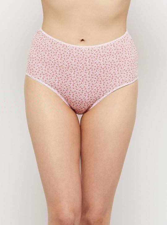 Women Printed Elasticated Hipster Panties - Pack of 3 