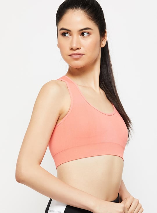 Solid Padded Sports Bra 