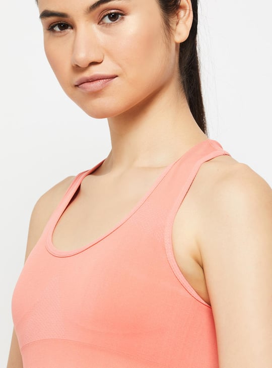 Solid Padded Sports Bra 