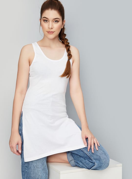Women Solid Long Camisole