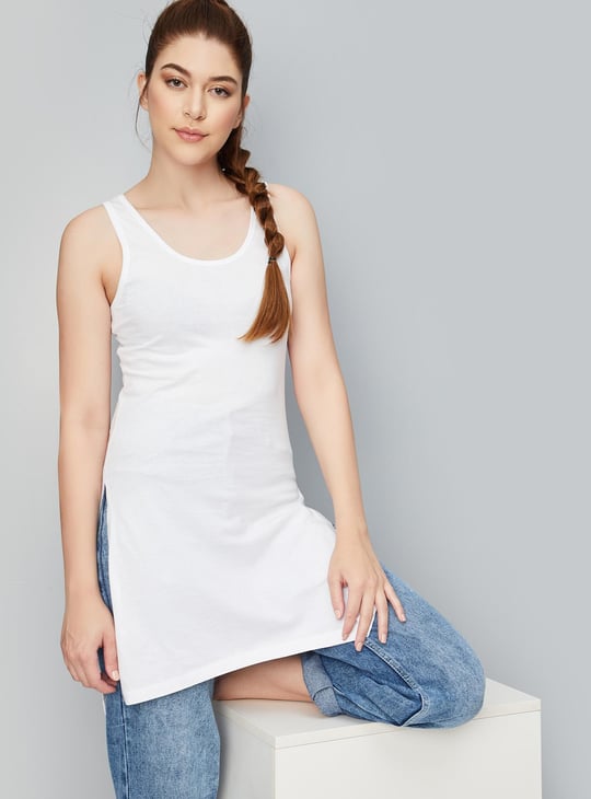 Women Solid Long Camisole