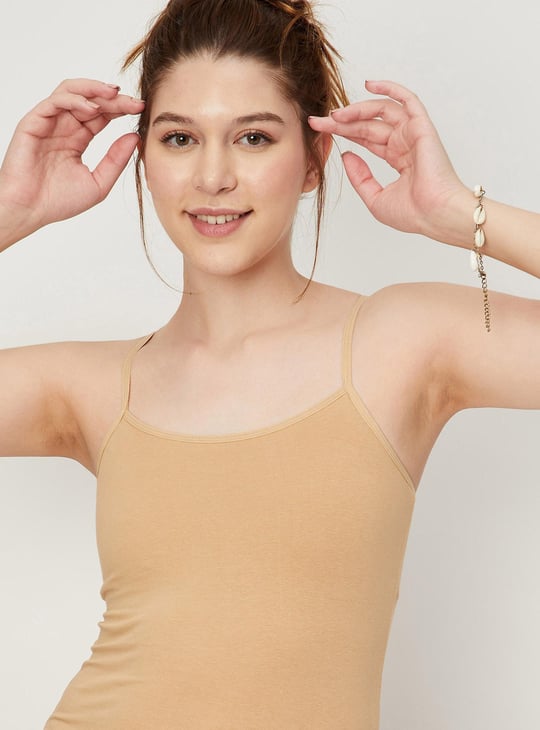 Women Solid Camisole with Inner Support