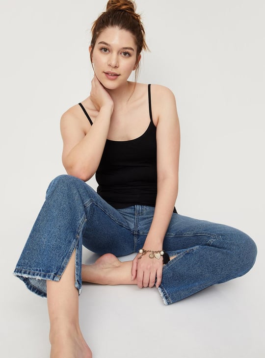 Women Solid Camisole with Inner Support