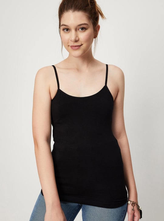 Women Solid Camisole with Inner Support