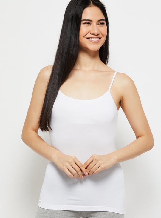 Women Solid Sleeveless Camisole 