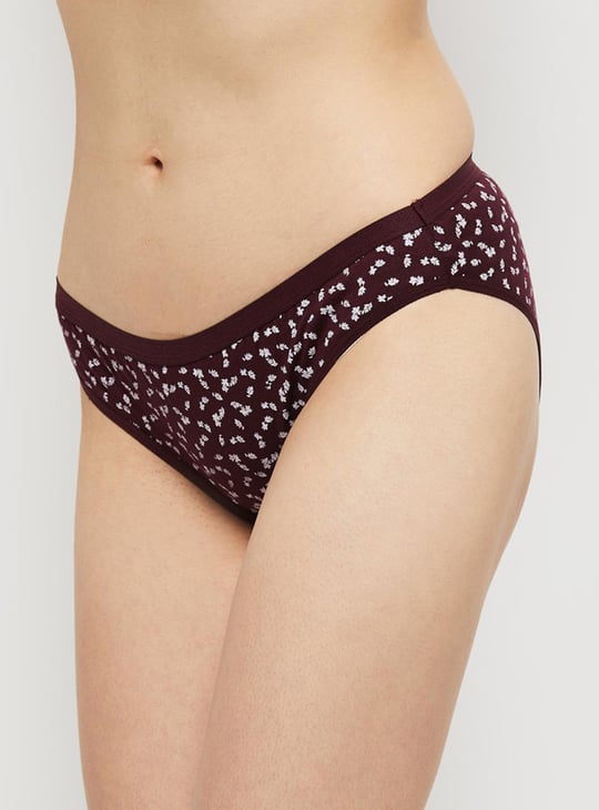 Women Printed Elasticated Bikini Panties - Pack of 3 