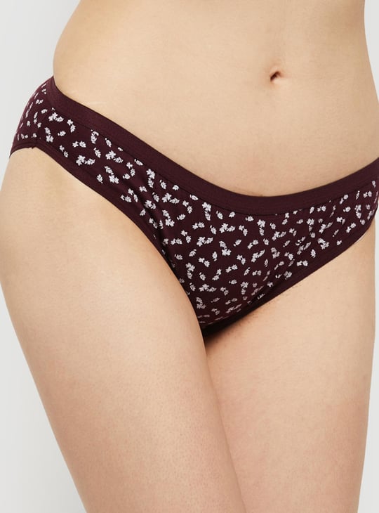 Women Printed Elasticated Bikini Panties - Pack of 3 