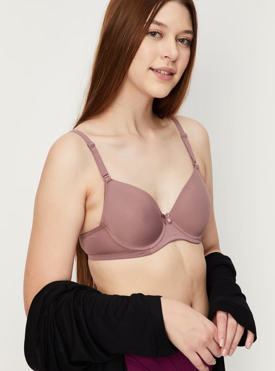 Women Solid Padded Wired Bra