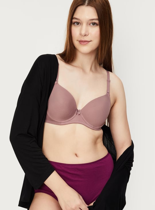 Women Solid Padded Wired Bra