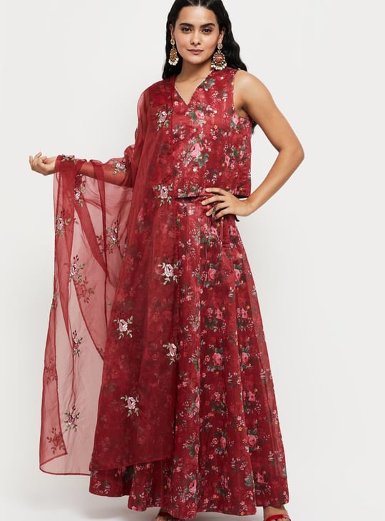 Women Embroidered Sheer Dupatta 