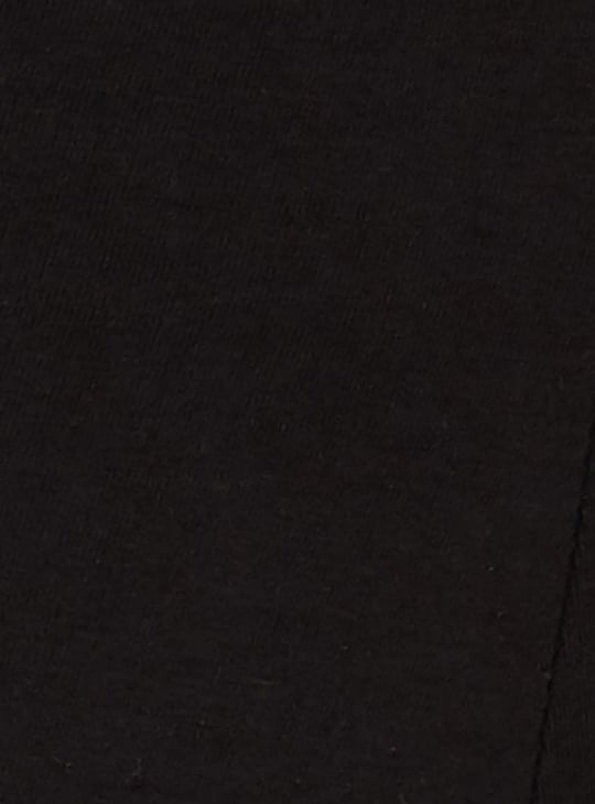 Women Solid Elasticated Capri Leggings