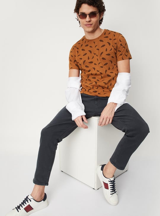 Men Printed Ultra Slim Fit T-shirt