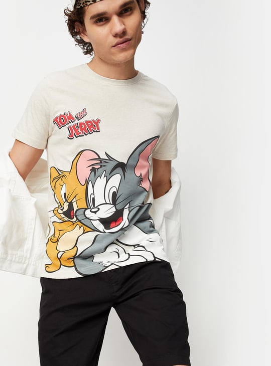 Men Tom & Jerry Printed T-shirt