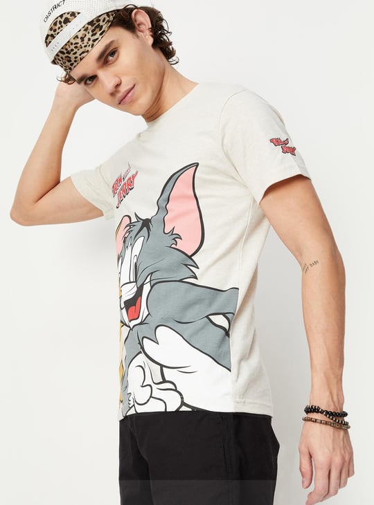 Men Tom & Jerry Printed T-shirt
