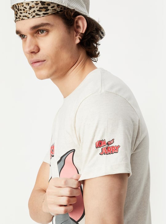 Men Tom & Jerry Printed T-shirt