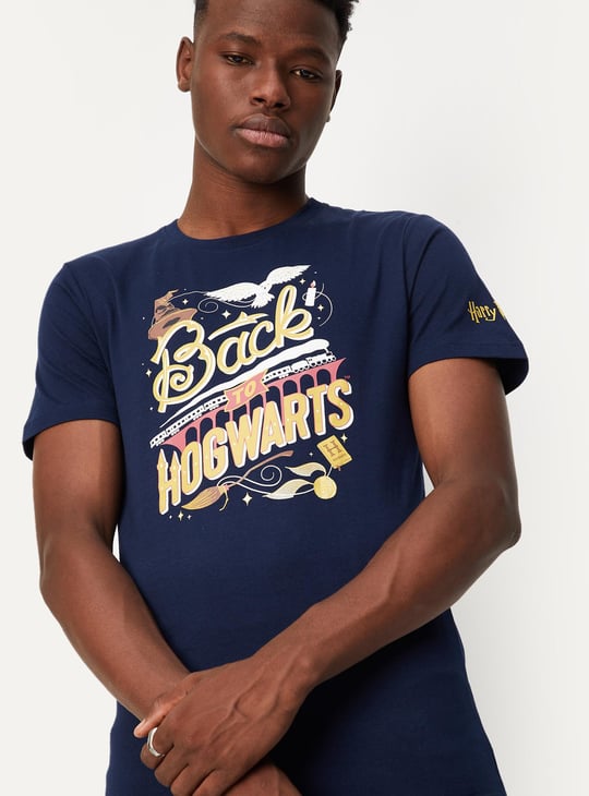 Men Hogwarts Printed Ultra Slim Fit T-shirt