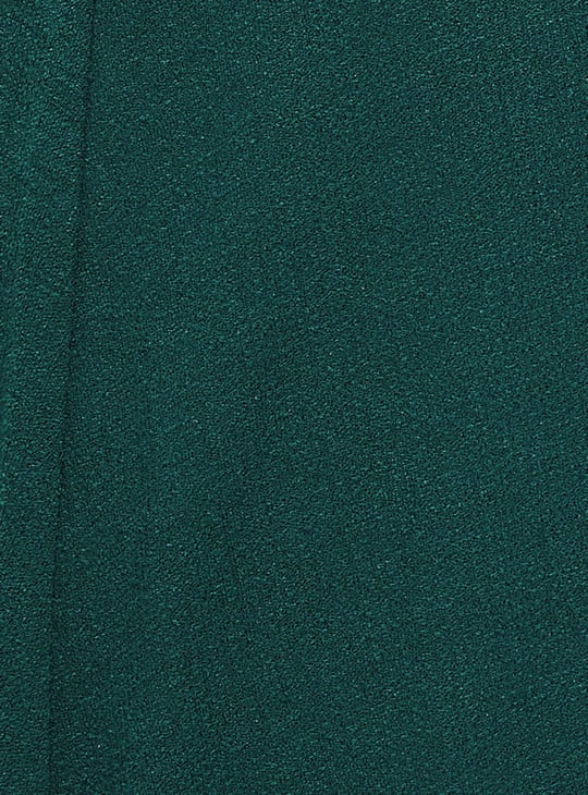 Women Solid Belted A-line Skirt