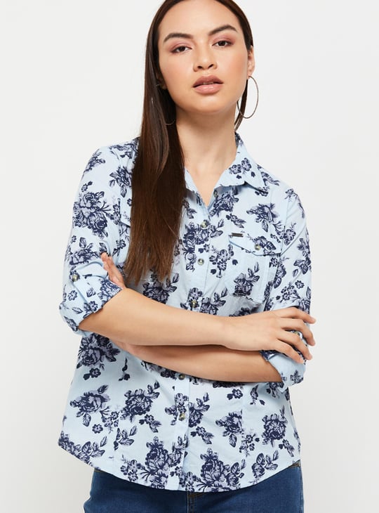 Women Floral Printed Casual Shirt