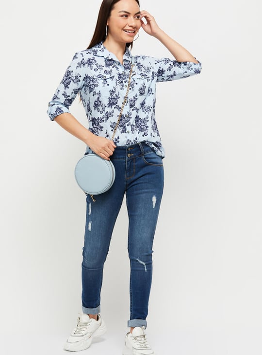 Women Floral Printed Casual Shirt