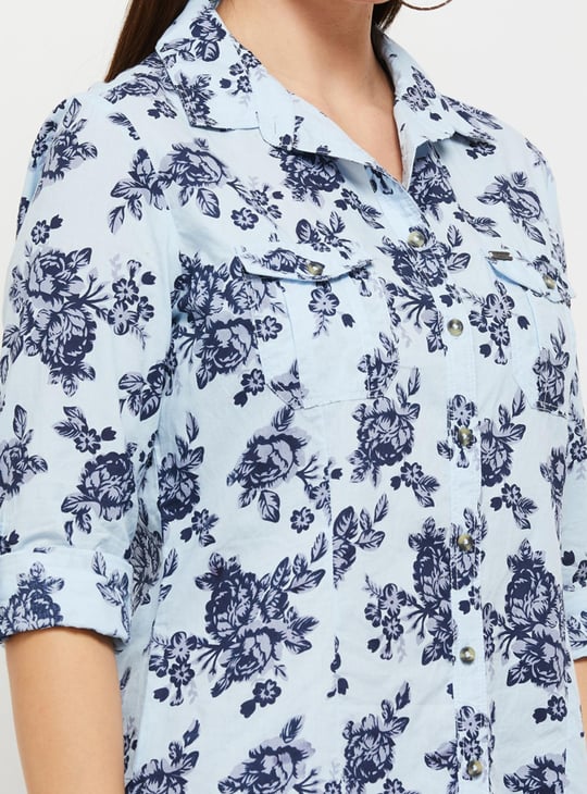 Women Floral Printed Casual Shirt