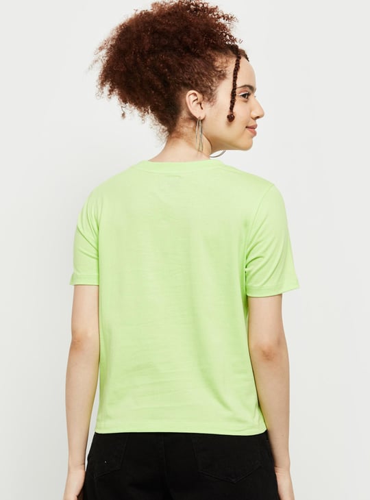 Women Graphic Printed Crew Neck T-shirt